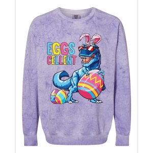 Easter Dinosaur Bunny T Rex Eggs Cellent Colorblast Crewneck Sweatshirt