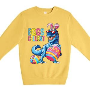 Easter Dinosaur Bunny T Rex Eggs Cellent Premium Crewneck Sweatshirt