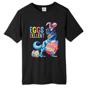 Easter Dinosaur Bunny T Rex Eggs Cellent Tall Fusion ChromaSoft Performance T-Shirt