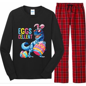 Easter Dinosaur Bunny T Rex Eggs Cellent Long Sleeve Pajama Set