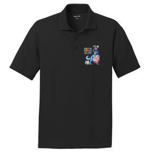 Easter Dinosaur Bunny T Rex Eggs Cellent PosiCharge RacerMesh Polo