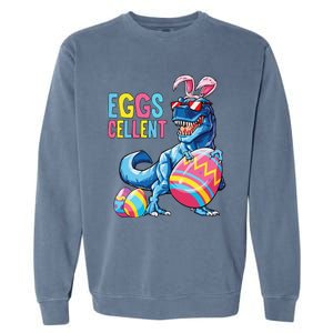 Easter Dinosaur Bunny T Rex Eggs Cellent Garment-Dyed Sweatshirt