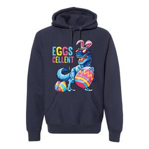 Easter Dinosaur Bunny T Rex Eggs Cellent Premium Hoodie