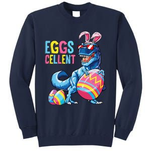 Easter Dinosaur Bunny T Rex Eggs Cellent Tall Sweatshirt