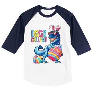 Easter Dinosaur Bunny T Rex Eggs Cellent Baseball Sleeve Shirt