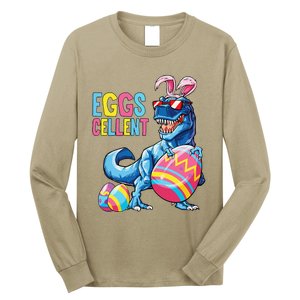 Easter Dinosaur Bunny T Rex Eggs Cellent Long Sleeve Shirt