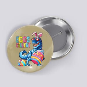 Easter Dinosaur Bunny T Rex Eggs Cellent Button