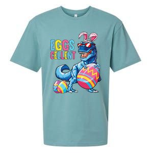 Easter Dinosaur Bunny T Rex Eggs Cellent Sueded Cloud Jersey T-Shirt