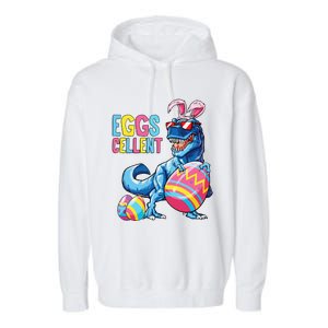 Easter Dinosaur Bunny T Rex Eggs Cellent Garment-Dyed Fleece Hoodie