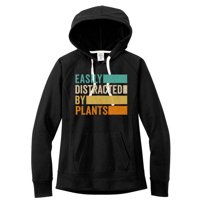 Easily Distracted By Plants Women's Fleece Hoodie