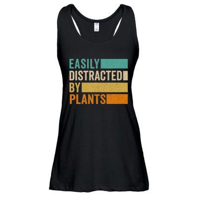 Easily Distracted By Plants Ladies Essential Flowy Tank