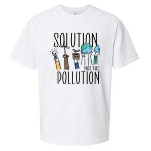 Earth Day Be Part Of The Solution Not Pollution Environt Cute Gift Sueded Cloud Jersey T-Shirt