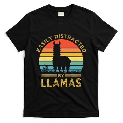 Easily Distracted By Llamas T-Shirt