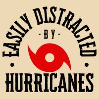 Easily Distracted By Hurricanes Hurricane Season Fun Weather Drawstring Bag