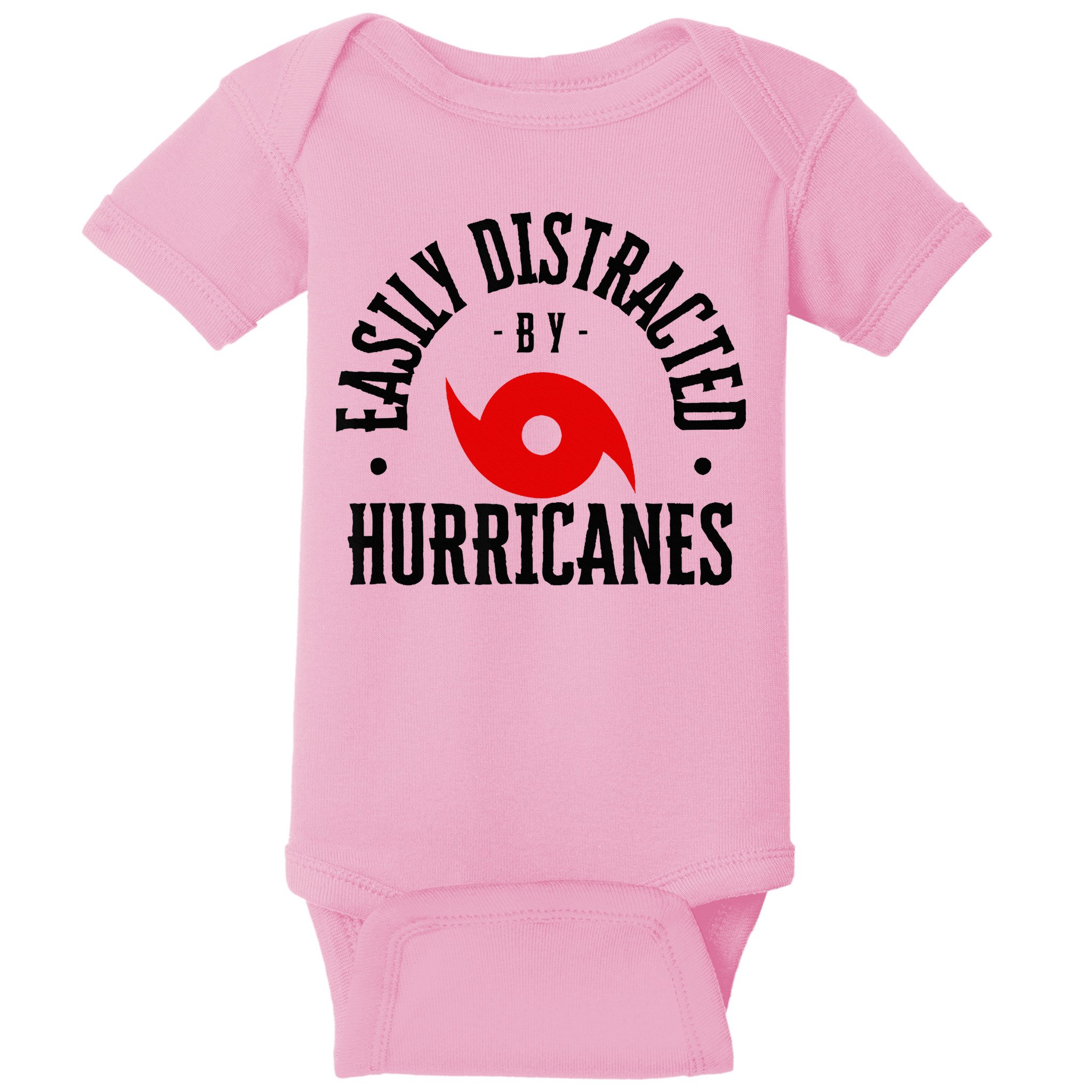 Easily Distracted By Hurricanes Hurricane Season Fun Weather Baby Bodysuit