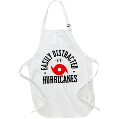 Easily Distracted By Hurricanes Hurricane Season Fun Weather Apron