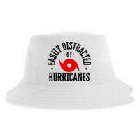 Easily Distracted By Hurricanes Hurricane Season Fun Weather Sustainable Bucket Hat