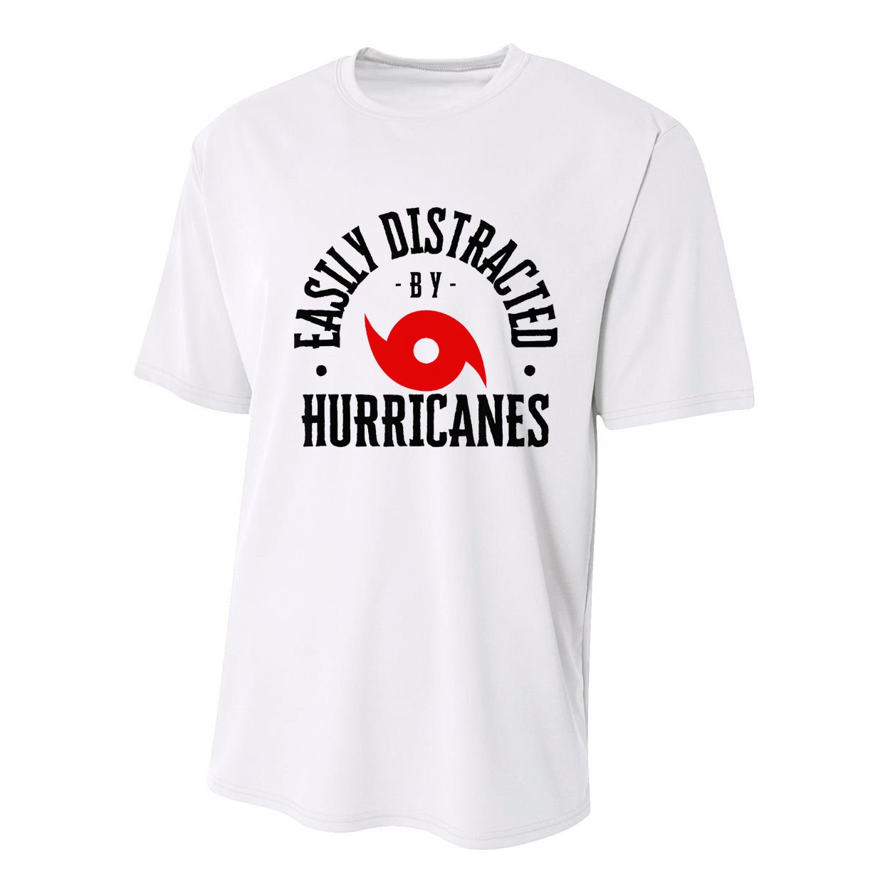 Easily Distracted By Hurricanes Hurricane Season Fun Weather Youth Performance Sprint T-Shirt