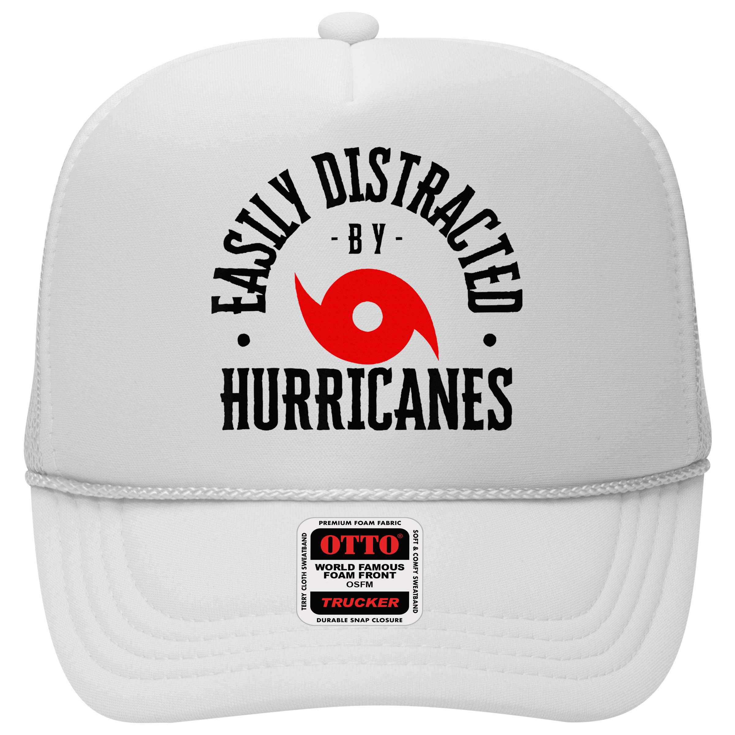 Easily Distracted By Hurricanes Hurricane Season Fun Weather Hat