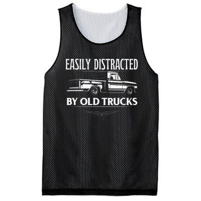 Easily Distracted By Old Pick Up Trucks Classic Pickup Mesh Reversible Basketball Jersey Tank