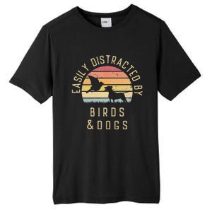 Easily Distracted By Birds And Dogs I Like Heart Bird Dog Tall Fusion ChromaSoft Performance T-Shirt