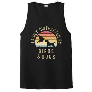 Easily Distracted By Birds And Dogs I Like Heart Bird Dog PosiCharge Competitor Tank