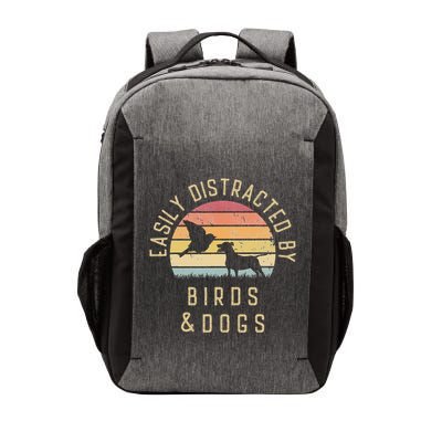 Easily Distracted By Birds And Dogs I Like Heart Bird Dog Vector Backpack