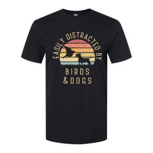 Easily Distracted By Birds And Dogs I Like Heart Bird Dog Softstyle CVC T-Shirt