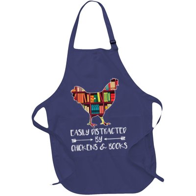 Easily Distracted By Chickens And Books Chicken Book Lover Apron