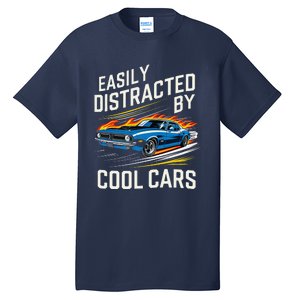 Easily Distracted By Slot Car Racing Rc Car Mini Car Slotcar Tall T-Shirt