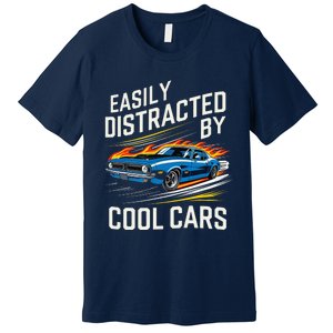 Easily Distracted By Slot Car Racing Rc Car Mini Car Slotcar Premium T-Shirt