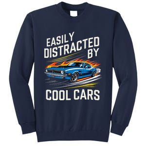 Easily Distracted By Slot Car Racing Rc Car Mini Car Slotcar Tall Sweatshirt