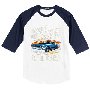 Easily Distracted By Slot Car Racing Rc Car Mini Car Slotcar Baseball Sleeve Shirt