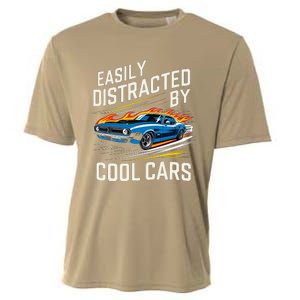 Easily Distracted By Slot Car Racing Rc Car Mini Car Slotcar Cooling Performance Crew T-Shirt