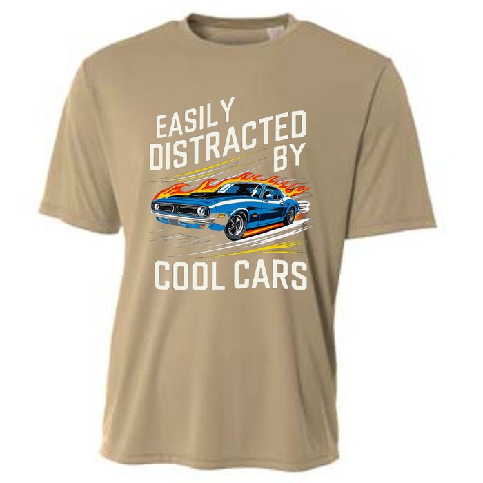 Easily Distracted By Slot Car Racing Rc Car Mini Car Slotcar Cooling Performance Crew T-Shirt