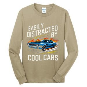 Easily Distracted By Slot Car Racing Rc Car Mini Car Slotcar Tall Long Sleeve T-Shirt