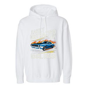 Easily Distracted By Slot Car Racing Rc Car Mini Car Slotcar Garment-Dyed Fleece Hoodie