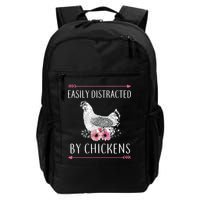 Easily Distracted By Chickens For Chicken Lovers Funny Backpack