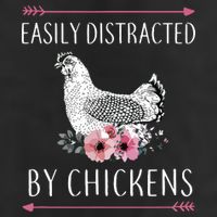 Easily Distracted By Chickens For Chicken Lovers Funny Adult Drive Performance Visor
