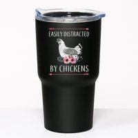 Easily Distracted By Chickens For Chicken Lovers Funny Tumbler