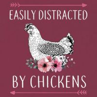 Easily Distracted By Chickens For Chicken Lovers Funny 16oz Travel Tumbler