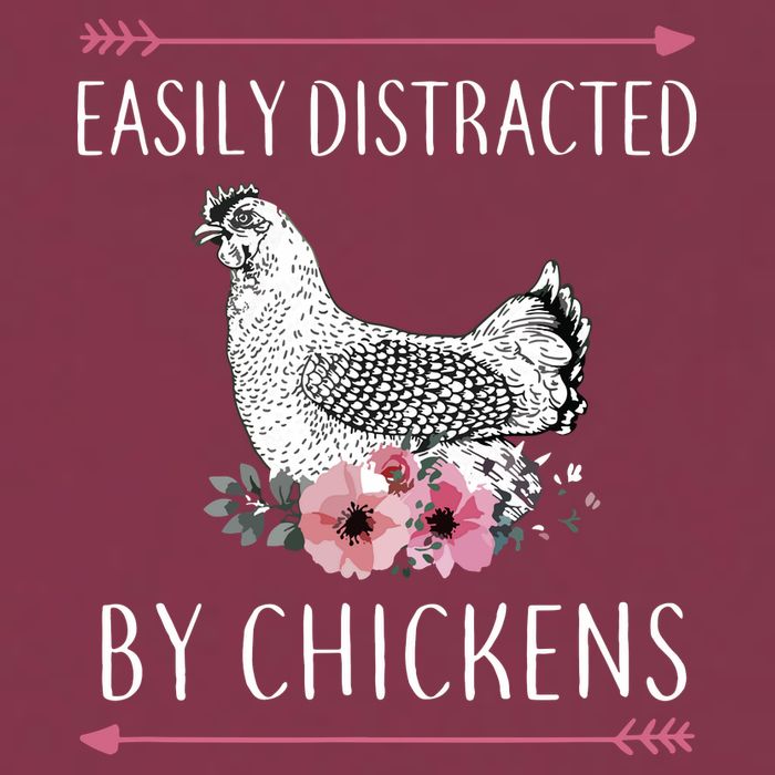 Easily Distracted By Chickens For Chicken Lovers Funny 16oz Travel Tumbler