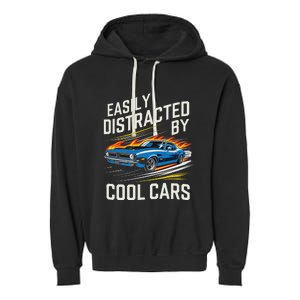 Easily Distracted By Slot Car Racing Rc Car Mini Car Slotcar Garment-Dyed Fleece Hoodie