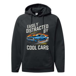 Easily Distracted By Slot Car Racing Rc Car Mini Car Slotcar Performance Fleece Hoodie