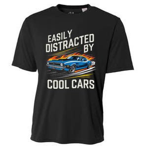 Easily Distracted By Slot Car Racing Rc Car Mini Car Slotcar Cooling Performance Crew T-Shirt