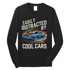 Easily Distracted By Slot Car Racing Rc Car Mini Car Slotcar Long Sleeve Shirt