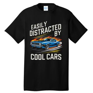 Easily Distracted By Slot Car Racing Rc Car Mini Car Slotcar Tall T-Shirt