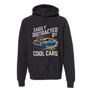 Easily Distracted By Slot Car Racing Rc Car Mini Car Slotcar Premium Hoodie