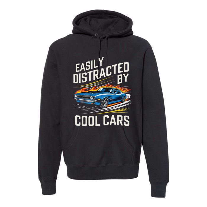 Easily Distracted By Slot Car Racing Rc Car Mini Car Slotcar Premium Hoodie