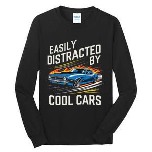 Easily Distracted By Slot Car Racing Rc Car Mini Car Slotcar Tall Long Sleeve T-Shirt